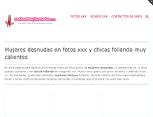 Tablet Screenshot of cachondasyhumedas.com
